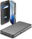 Cellular Line Clutch Book Δερματίνης Μαύρο (Galaxy S20)