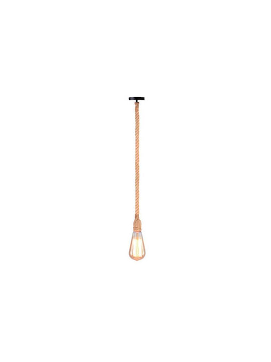 Elmark Sailor Pendant Lamp with Rope E27 Brown