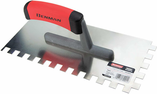 Benman Шпатула за плочки Inox Одонтотή 280x130мм с Пластмасова Дръжка със зъб 6x6mm 70988
