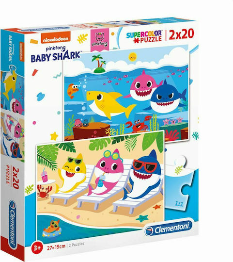Kids Puzzle Baby Shark for 3+ Years 20pcs Baby Clementoni