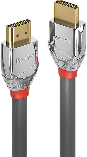 Lindy Cromo Line HDMI 2.0 Premium High Speed 4K 60Hz HDR Cable HDMI Male - HDMI Male 10m Gray