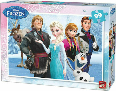 Kinderpuzzle Frozen für 5++ Jahre 99pcs King Puzzles