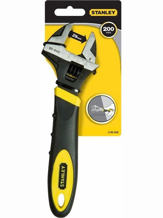 Stanley Maxsteel French Wrench with Adjustable Opening 29mm and Anti-Slip Handle 200mm