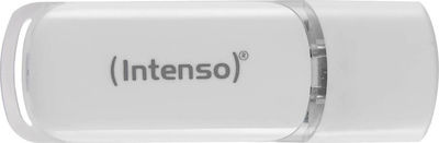 Intenso Flash Line 64GB USB 3.1 Stick με σύνδεση USB-C Λευκό