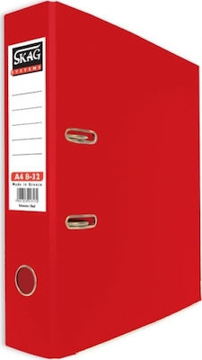 Skag Systems P.P Arc Ring Binder 8/32 for A4 Paper with 2 Rings Red