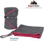 AlpinPro Drysoft Πετσέτα Προσώπου Microfiber Γκρι 80x40εκ.