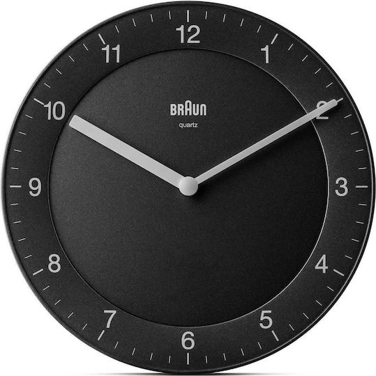 Braun BC 06 B Wanduhr Metallisch Schwarz Ø20cm