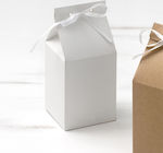 Christening Favor with Box Milkbox White