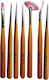 AGC Set Nail Brushes 40501015 Σετ Πινελάκια Ονυχοπλαστικής 7τμχ.