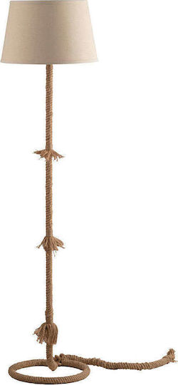 Fan Europe Rope Vintage Lampa de podea Î150xL38cm. cu Soclu pentru Bec E27 Maro