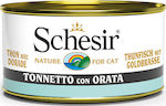 Schesir Nature for Cat Hrana umeda pentru pisici adulte in Poate cu Dorada de mare / Ton in gelatina în jeleu 85gr 1buc 55061335