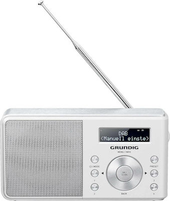 Grundig Music 6000 DAB+ Tabletop Radio Electric / Battery DAB+ White