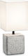 Ideal Lux Kali Ceramic Table Lamp for Socket E14 with Gray Shade and Base