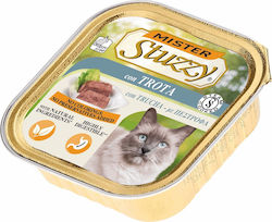 Stuzzy Mister Nasses Katzenfutter für Katze in Tablett mit Forelle 100gr 55061072