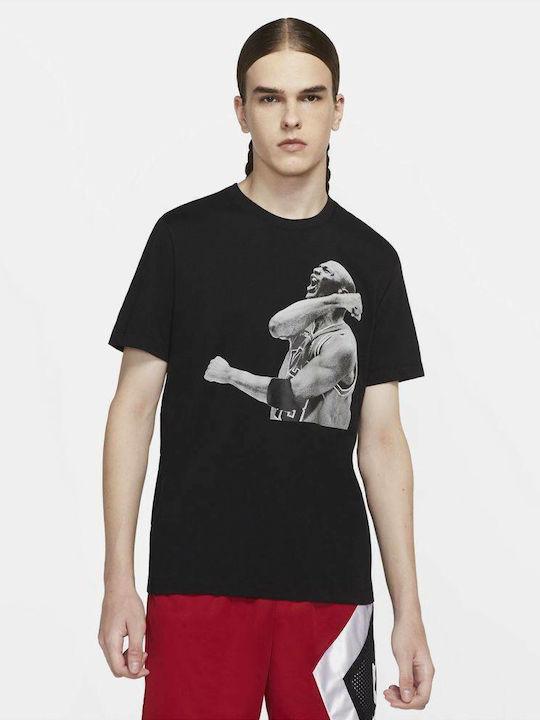Jordan Photo Men's Athletic T-shirt Short Sleeve Black