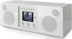 Como Audio Duetto Retro Tabletop Radio Electric / Battery DAB+ with Bluetooth and USB White