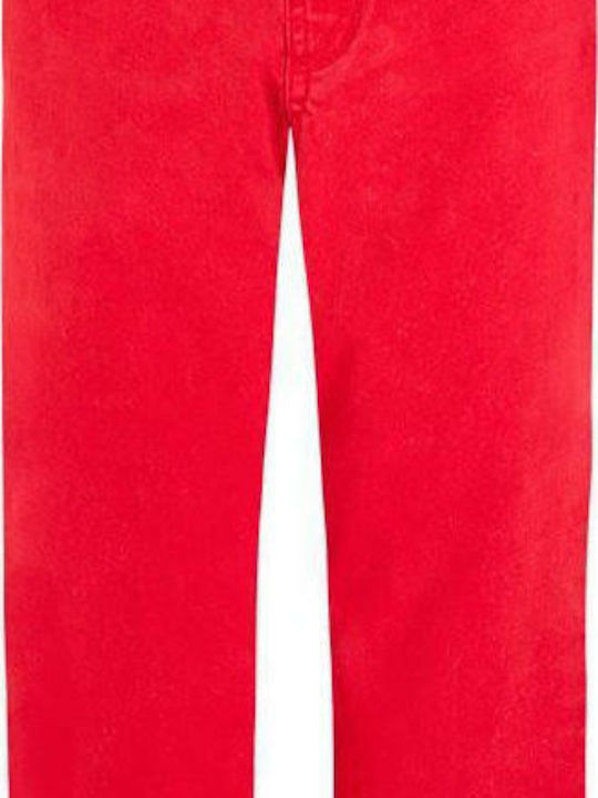 Mayoral Kids Fabric Trousers Red