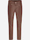 Kids' Leather Pants Brown