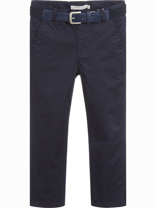 Losan Kids Trousers Blue Trousers Satin with Belt