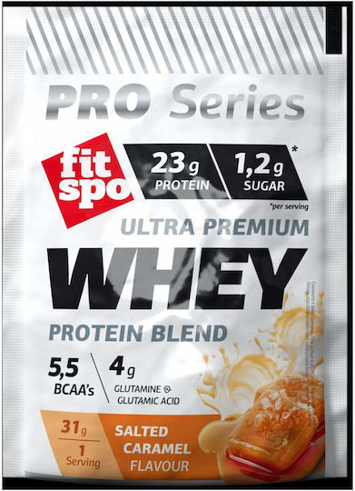 Fit Spo Pro Series Ultra Premium Whey Blend Протеин Суроватъчен с Вкус Salted Caramel 30гр