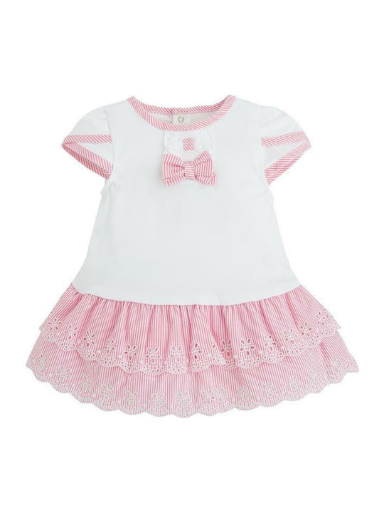 Mayoral Kids Dress Short Sleeve White