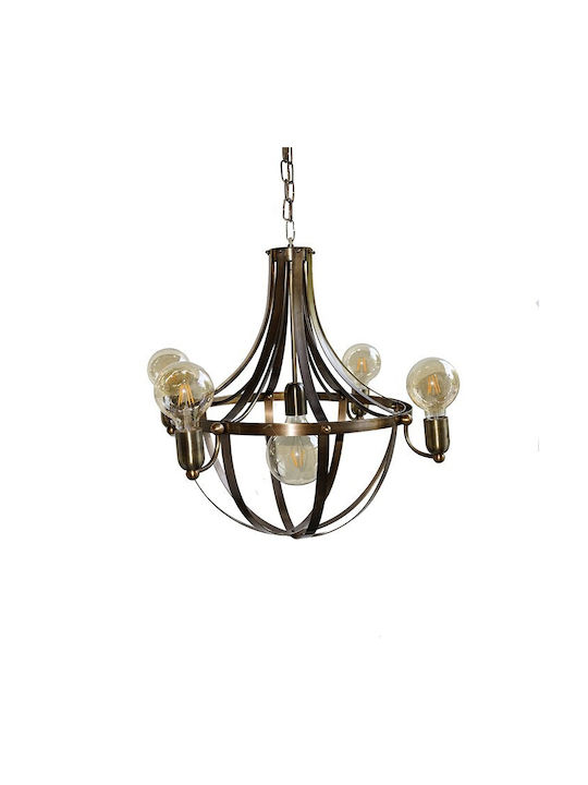 DITS Lighting Dits Lighting Πολυέλαιος 7xE27 Μπρούτζινος D1-30545-0307