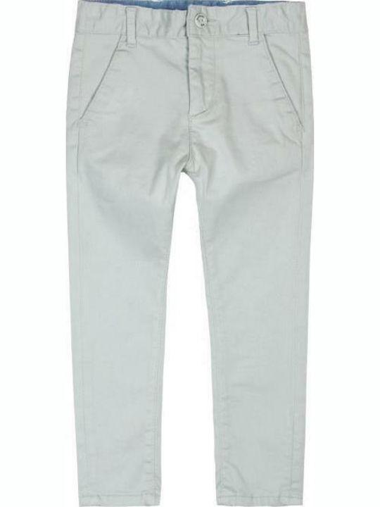 Boboli Kids Fabric Trousers Gray