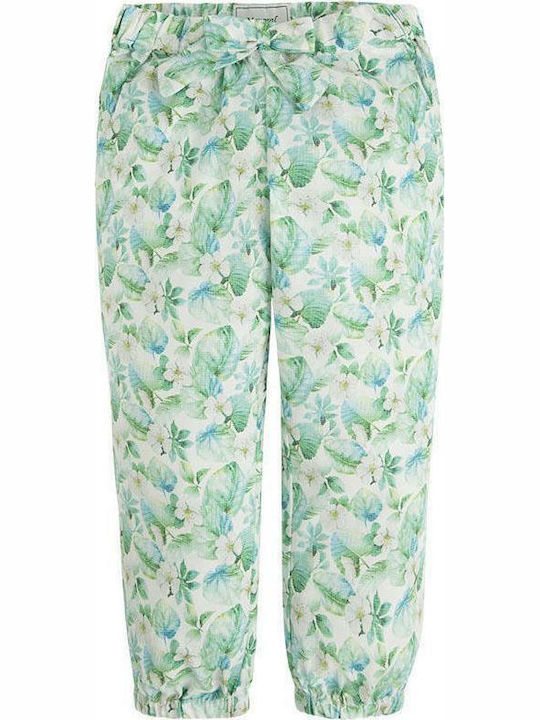 Mayoral Kids Fabric Trousers Green