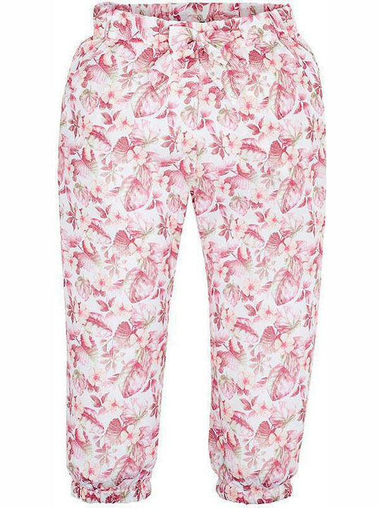 Mayoral Kids Fabric Trousers Pink