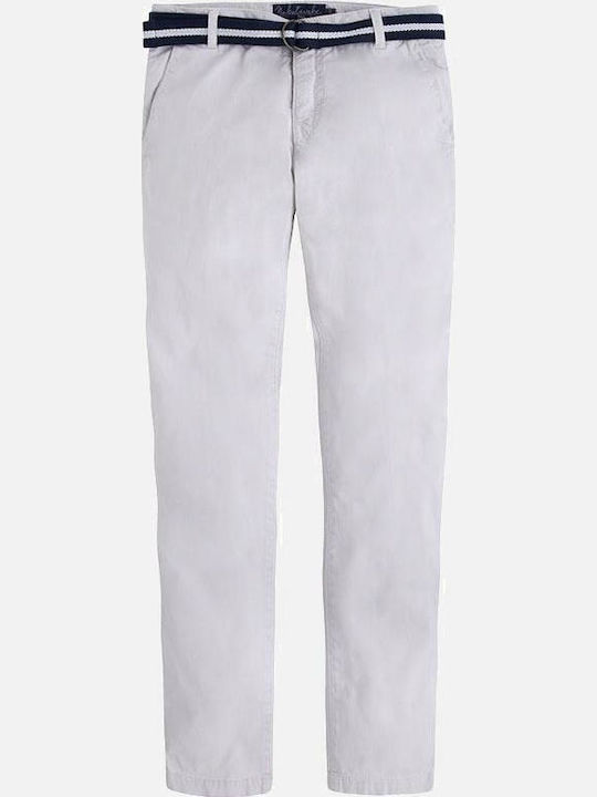 Mayoral Kids Fabric Trousers Gray