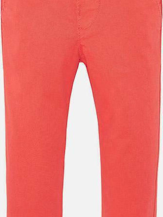 Mayoral Kids' Fabric Pants Orange