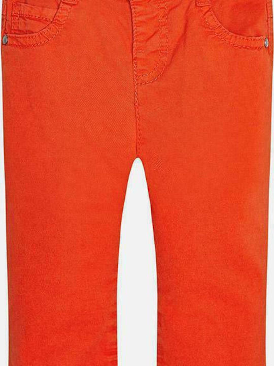 Mayoral Kids Fabric Trousers Orange