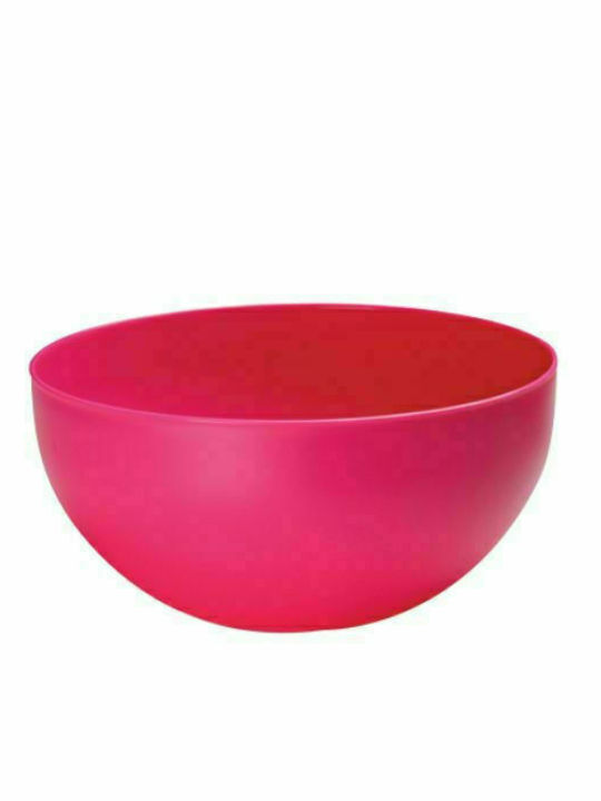 Viosarp Plastic Salad Bowl Pink 24x24x12cm