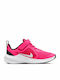 Downshifter Downshifter 10 Kids Sports Shoes Running with Hoop & Loop Closure Hyper Pink / White / Black