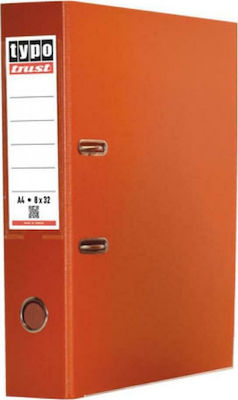 Typotrust Κλασέρ 8/32 για Χαρτί A4 με 2 Κρίκους Πορτοκαλί με Μηχανισμό