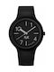 Haurex Watch Battery with Black Rubber Strap SN390UN1