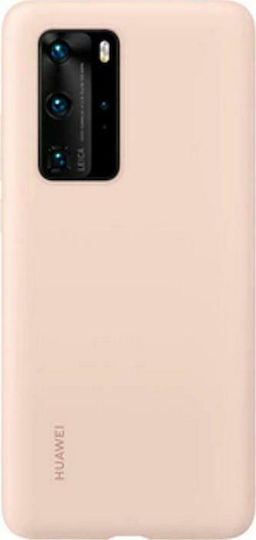 Huawei Back Cover Σιλικόνης Ροζ (Huawei P40)