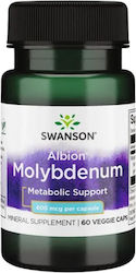 Swanson Albion Chelated Molybdenum 60 φυτικές κάψουλες Swanson Albion Chelated Molybdenum 60 φυτικές κάψουλες