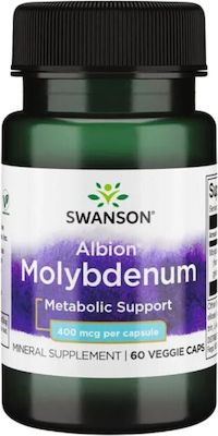 Swanson Albion Chelated Molybdenum 400mcg 60 φυτικές κάψουλες