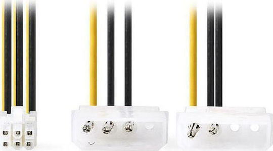 Nedis 4-Pin Molex - 6-Pin PCIe Cable 0.15m Πολύχρωμο CCGP74210VA015