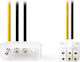 Nedis 4-пинов молекс - 6-пинов PCIe Кабел 0.15м Многоцветен (CCGP74060VA015)