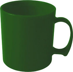 Compass Glass for Camping Plastic Green Cup 415ml