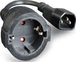 Cablexpert IEC C14 - Schuko Cable 0.15m Black (GM-SFC14M)