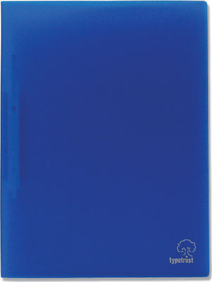 Typotrust Clipboard with Spring for Paper A4 Blue 1pcs