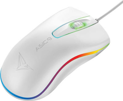 Alcatroz Asic 9 RGB FX Gaming Ποντίκι Λευκό