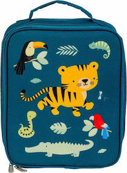 A Little Lovely Company Hand Lunch Bag Green 24x29x9cm