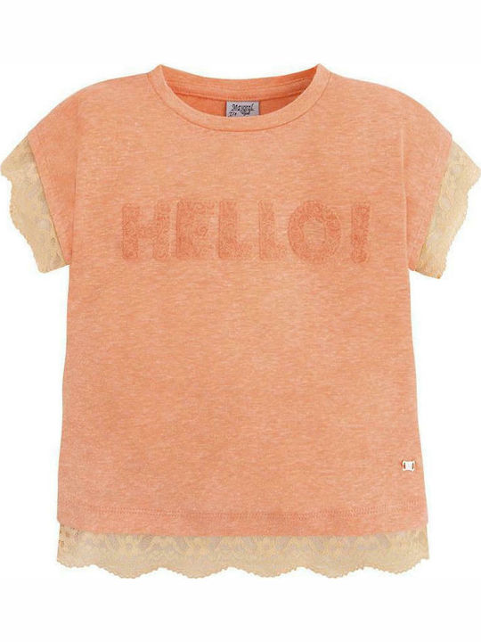 Mayoral Kids Blouse Short Sleeve Orange