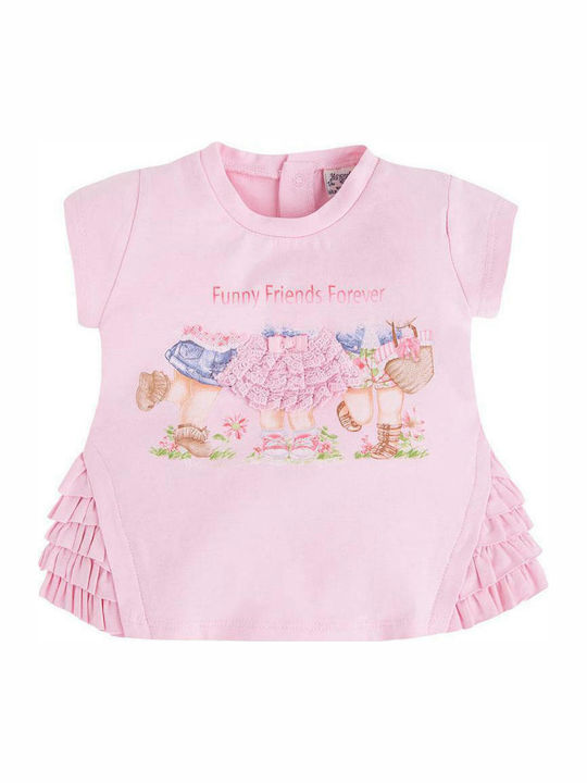 Mayoral Kids Blouse Short Sleeve Pink