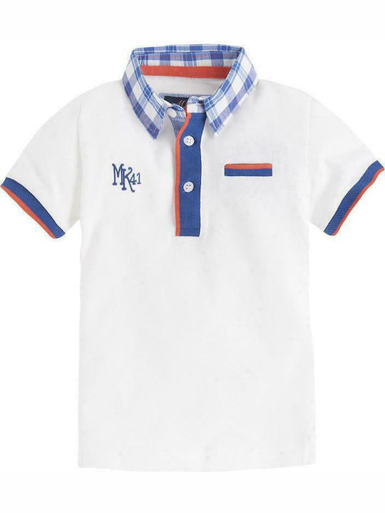 Mayoral Kids Polo Short Sleeve White