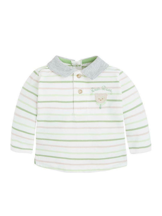 Mayoral Kids Polo Long Sleeve White